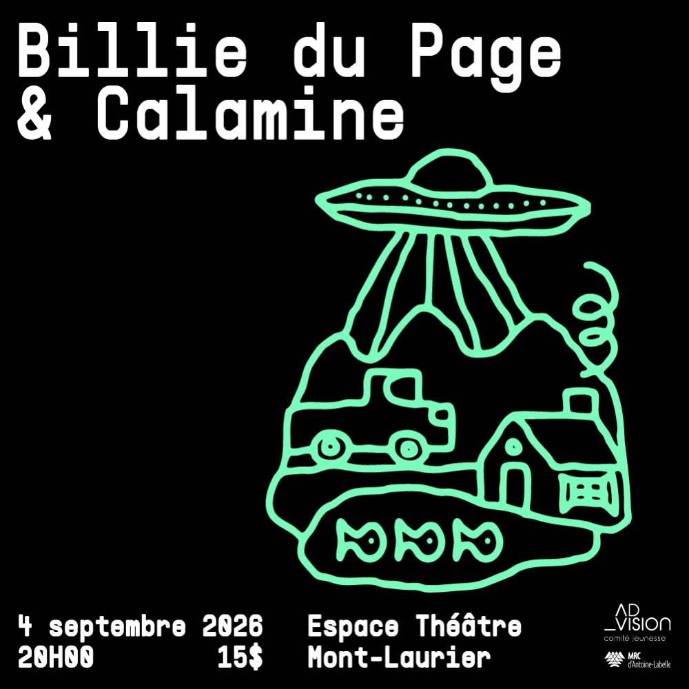 Billie du Page et Calamine – Spectacle jeunesse AD_Vision