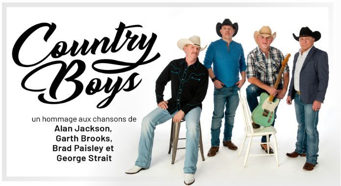 Hommage à Alan Jackson, Garth Brooks, Brad Paisley et George Strait | COUNTRY BOYS