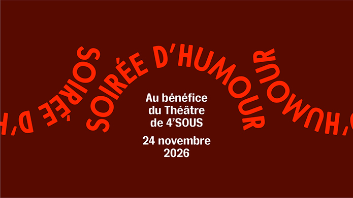 Loric Gilson, Élizabeth Grondin, Alex Lévesque, Brian Piton et Richardson Zéphir | Soirée d'humour au bénéfice du 4'SOUS