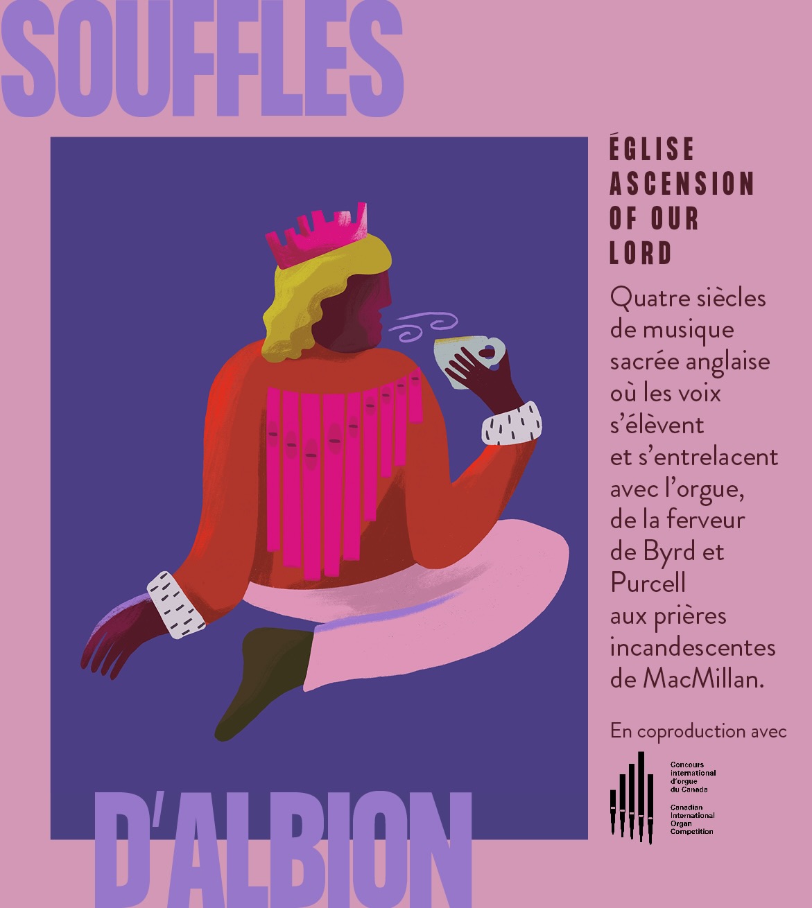 Coproduction avec le Concours international d’orgue du Canada | SOUFFLES D'ALBION